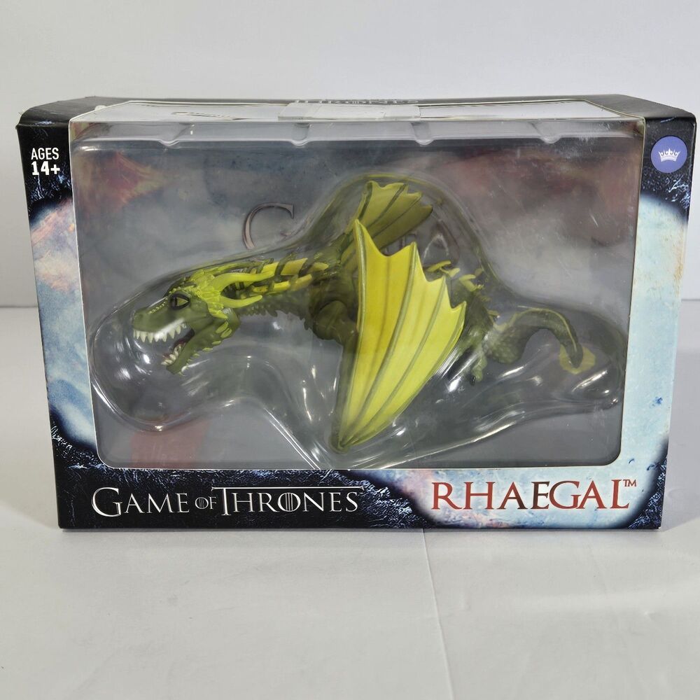 The Loyal Subjects Game Of Thrones Rhaegal Action Vinyl Figure Green Dragon NIB